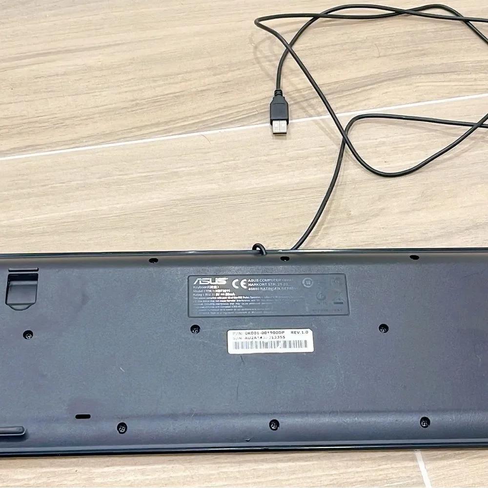 ASUS Charcoal Wired Keyboard